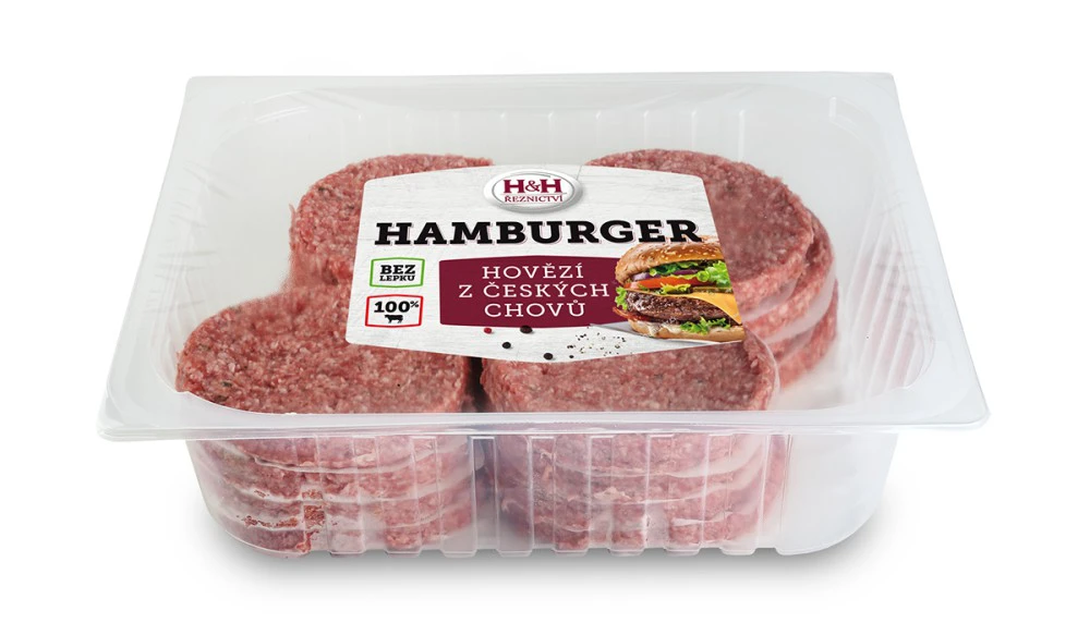 Hovězí hamburger 16 ks / 2560g